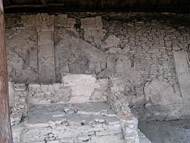 Mural of the 4 Eras at Tonina Ruins - tonina mayan ruins,tonina mayan temple,mayan temple pictures,mayan ruins photos